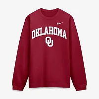 Sweat-shirt Nike gris Oklahoma Sooners Arch pour homme