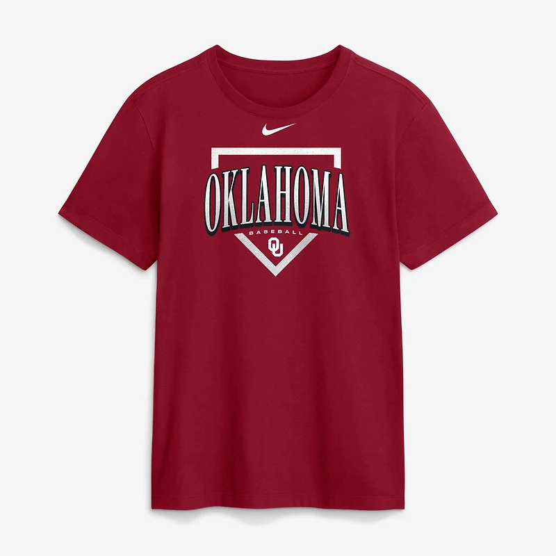 Men's Nike Crimson Oklahoma Sooners Baseball Club T-Shirt