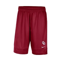 Short Nike Crimson Oklahoma Sooners Fast Break Team Performance pour homme