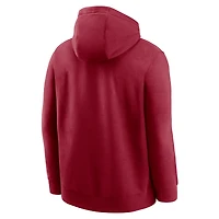Men's Nike Crimson Oklahoma Sooners Legacy Football Icon Club Fleece Pullover Hoodie