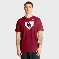 T-shirt Nike Crimson Oklahoma Sooners Primetime Baseball Icon Legend Dri-FIT pour homme