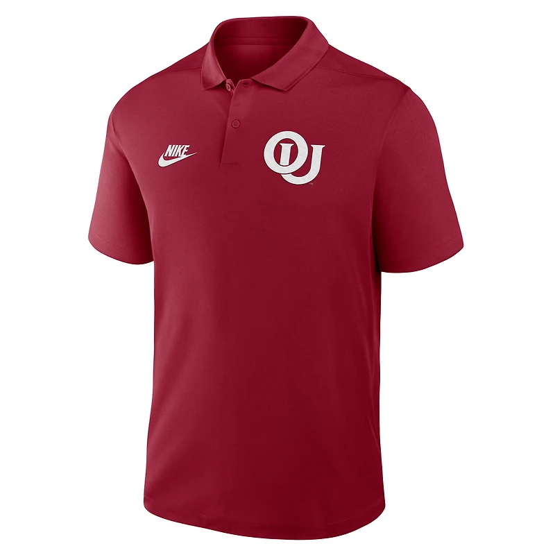 Polo Nike Crimson Oklahoma Sooners Primetime Victory Legacy Vault Performance pour homme