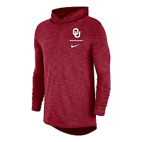 T-shirt à capuche manches longues Nike Oklahoma Sooners Performance cramoisi pour homme