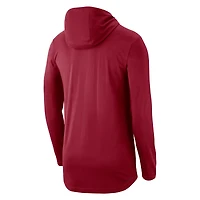 T-shirt à capuche manches longues Nike Oklahoma Sooners Team Performance pour homme