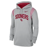 Nike Oklahoma Sooners 2022 Game Day Sideline Performance Sweat à capuche gris pour homme