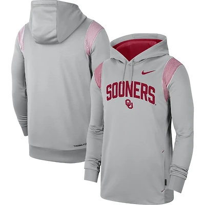 Nike Oklahoma Sooners 2022 Game Day Sideline Performance Sweat à capuche gris pour homme