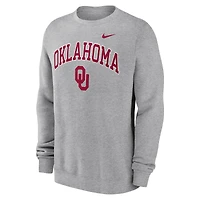 Sweat-shirt Nike gris Oklahoma Sooners Arch pour homme