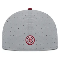 Casquette ajustée True Performance On-Field Dugout Nike grise pour homme des Oklahoma Sooners