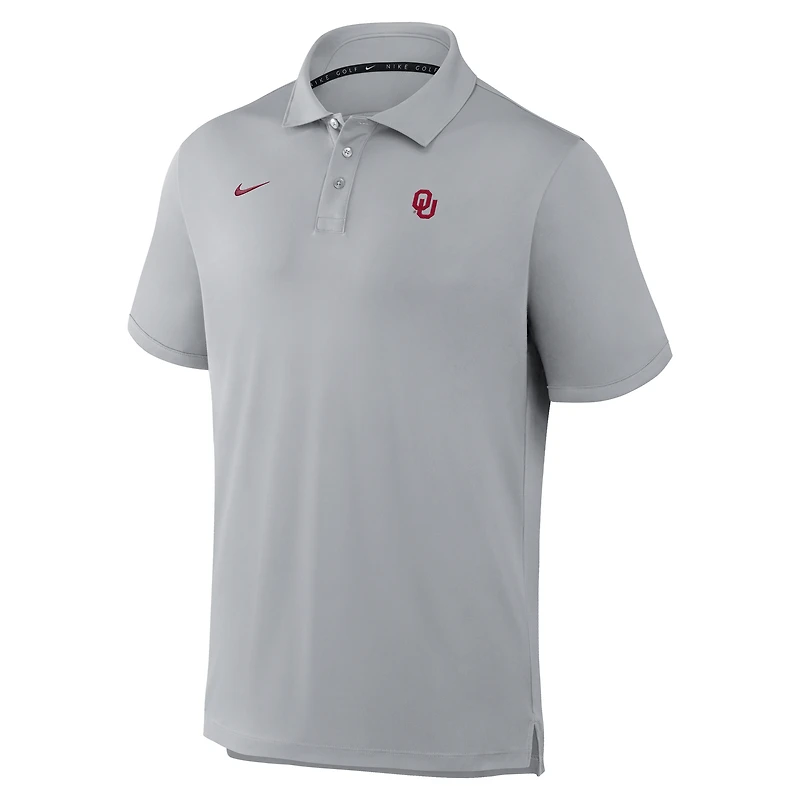 Polo Nike gris Oklahoma Sooners Par Dri-FIT pour homme