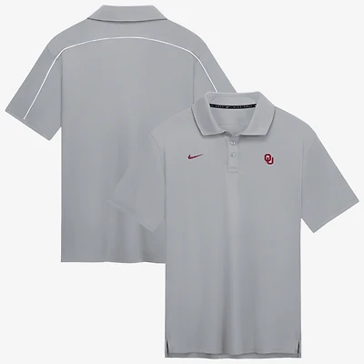 Men's Nike Gray Oklahoma Sooners Par Dri-FIT Polo
