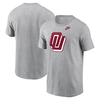 Men's Nike Heather Gray Oklahoma Sooners Primetime Alternate Logo T-Shirt