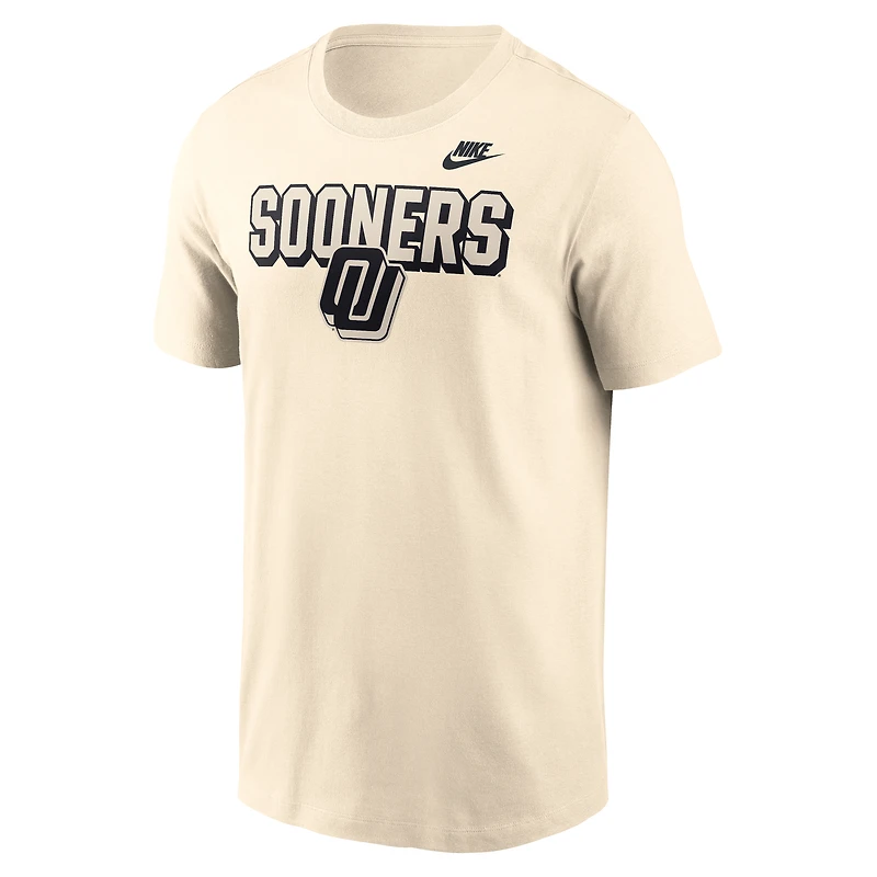 T-shirt Nike Natural Oklahoma Sooners pour homme, coupe audacieuse et tendance