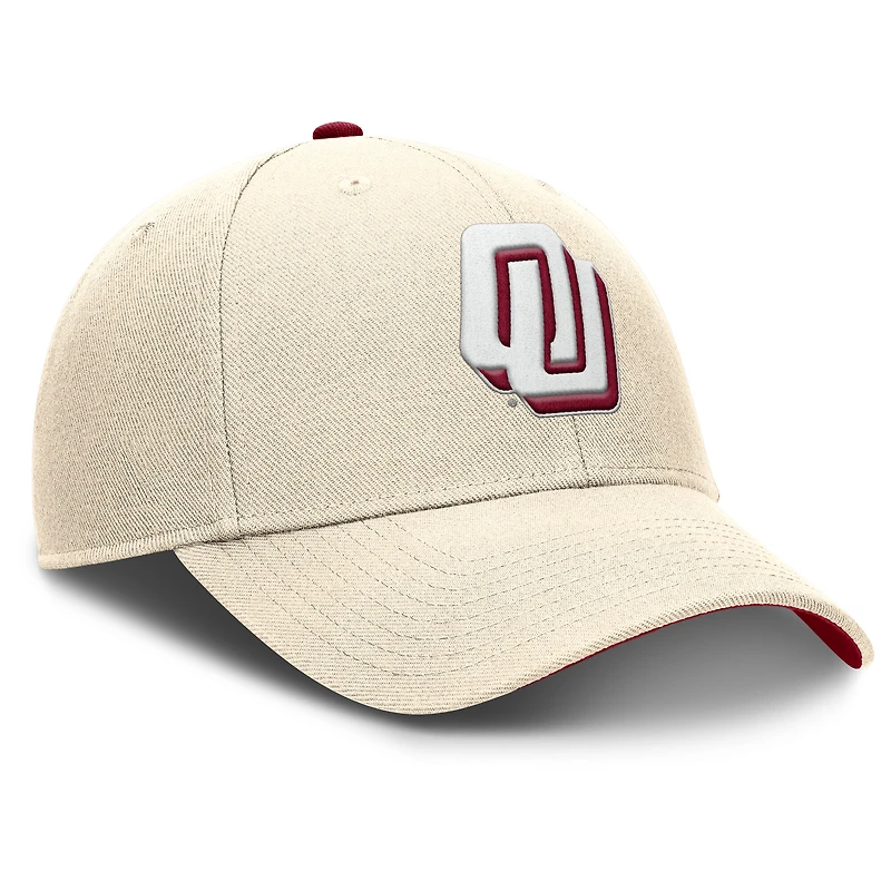 Casquette ajustable Nike Natural Oklahoma Sooners Rise Legacy pour homme