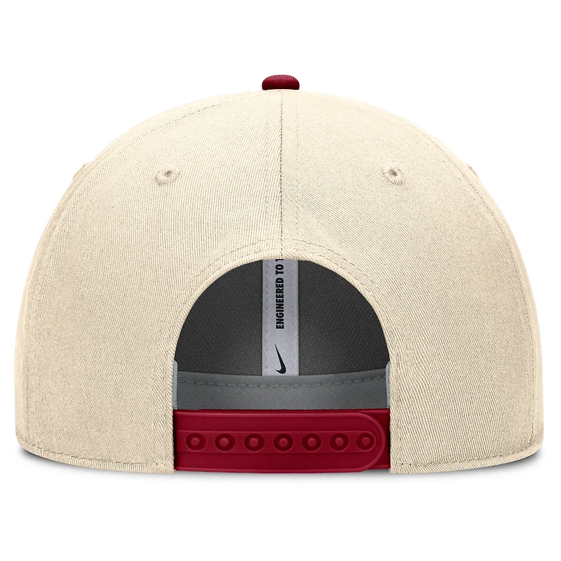Casquette ajustable Nike Natural Oklahoma Sooners Rise Legacy pour homme