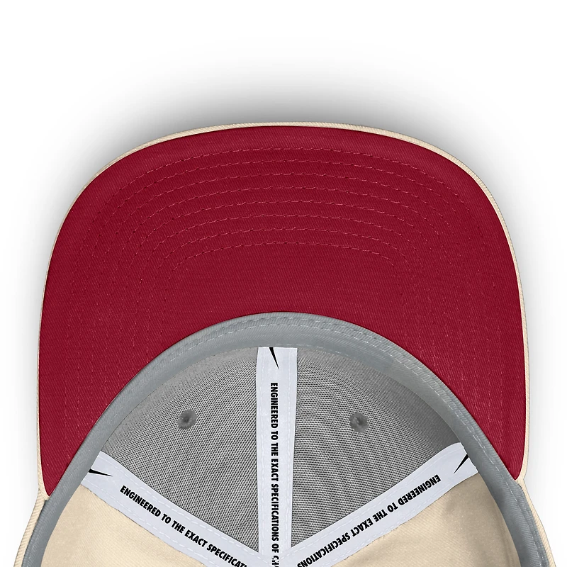 Casquette ajustable Nike Natural Oklahoma Sooners Rise Legacy pour homme