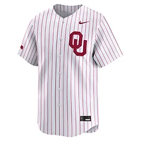 Men's Nike White Oklahoma Sooners Baseball Limited Jersey