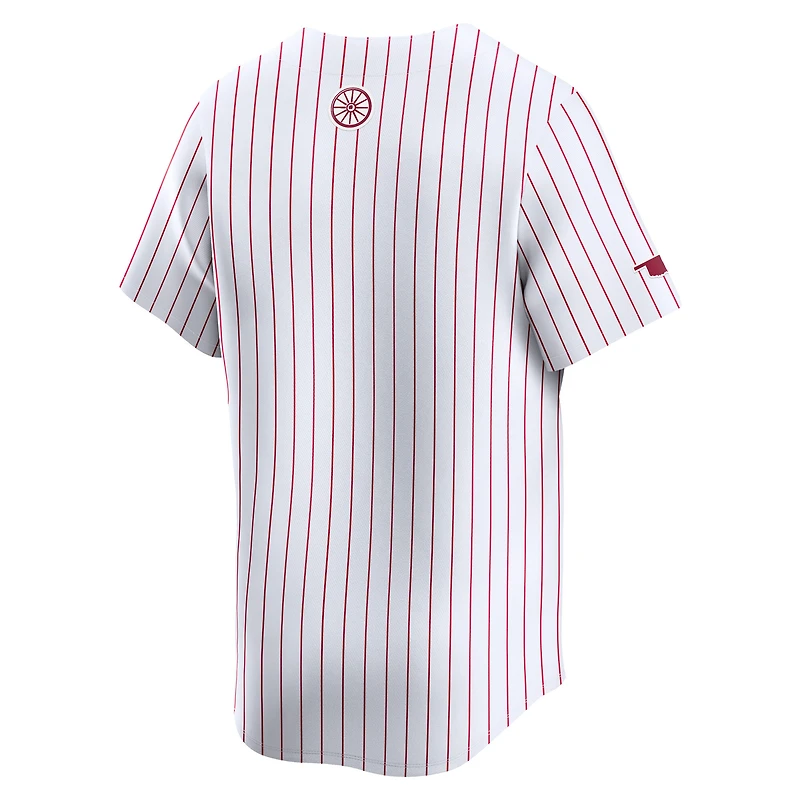 Men's Nike White Oklahoma Sooners College Limited Baseball Jersey