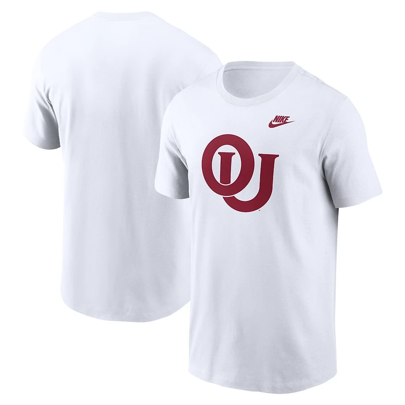 T-shirt Nike pour homme avec logo alternatif Oklahoma Sooners Legacy - Blanc
