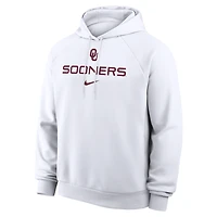 Sweat à capuche raglan Nike Oklahoma Sooners Premium Performance Dri-FIT blanc pour homme