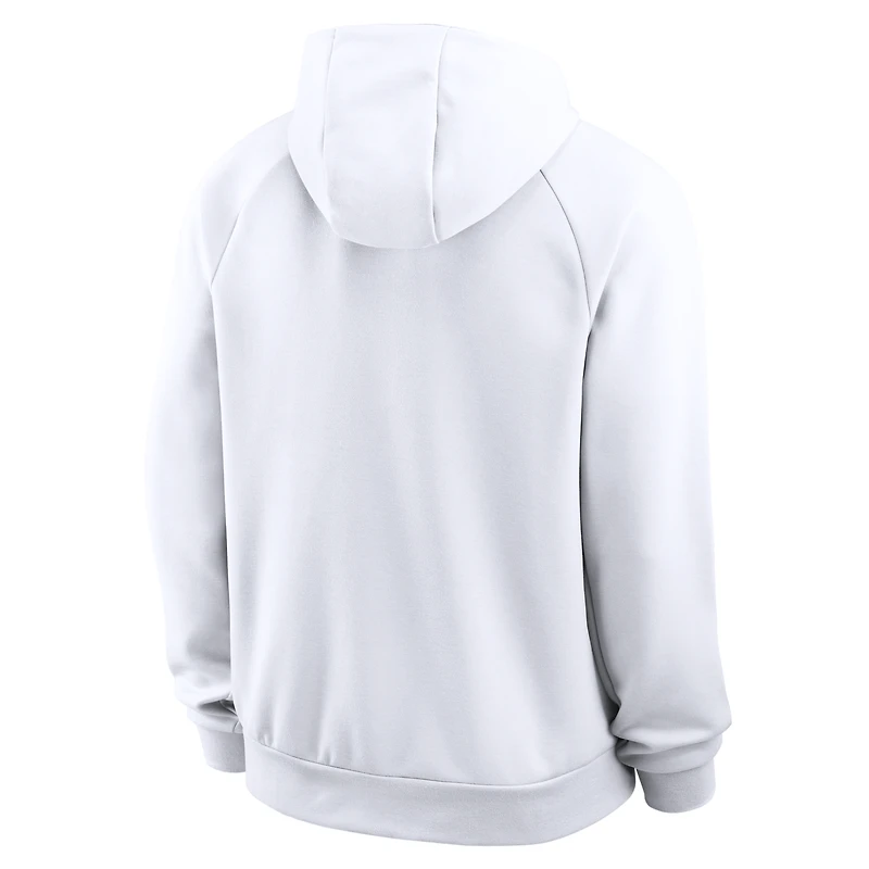 Sweat à capuche raglan Nike Oklahoma Sooners Premium Performance Dri-FIT blanc pour homme
