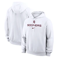 Men's Nike White Oklahoma Sooners Premium Performance Raglan Dri-FIT Hoodie