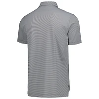 Men's Peter Millar Black Oklahoma Sooners Jubilee Striped Performance Jersey Polo