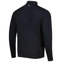 Haut à glissière quart de performance Oklahoma Sooners Perth Peter Millar pour hommes, noir