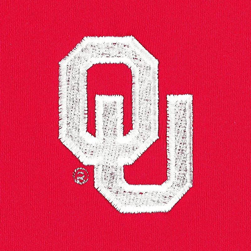 Men's Peter Millar Crimson Oklahoma Sooners Perth Quarter-Zip Top