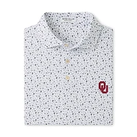 Men's Peter Millar  Gray Oklahoma Sooners Kick Off Performance Polo