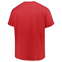 Men's Profile Crimson Oklahoma Sooners Big & Tall Color Stripe T-Shirt