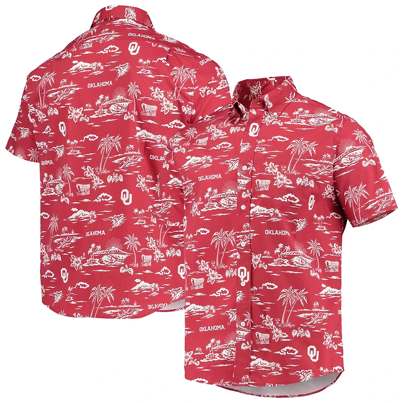 Chemise boutonnée classique Reyn Spooner Crimson Oklahoma Sooners pour homme