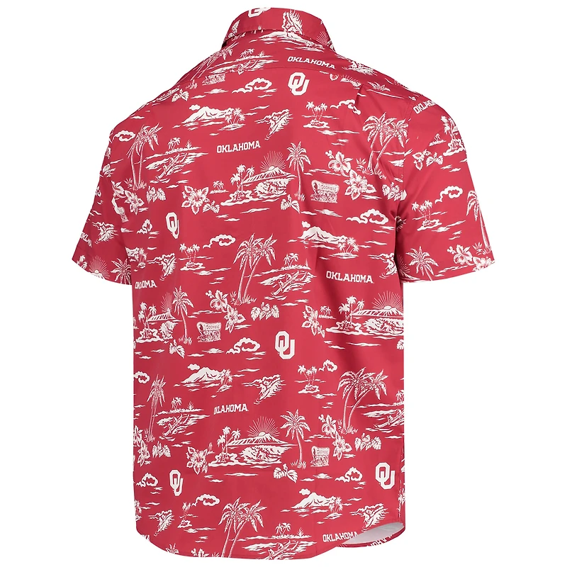 Chemise boutonnée classique Reyn Spooner Crimson Oklahoma Sooners pour homme