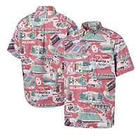 Chemise boutonnée scénique Reyn Spooner Crimson Oklahoma Sooners pour homme