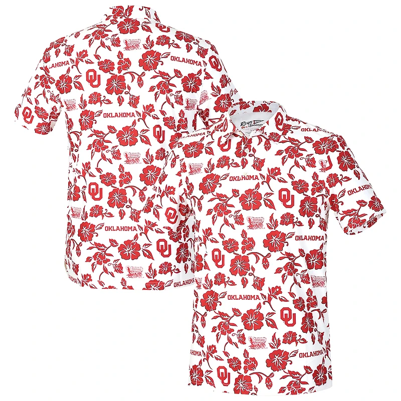 Polo Performance Reyn Spooner blanc des Sooners de l'Oklahoma pour homme