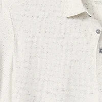 Polo Tommy Bahama blanc pour homme, Oklahoma Sooners Palm Dunes IslandZone
