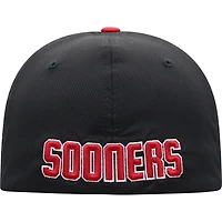 Men's Top of the World Black/Crimson Oklahoma Sooners Two-Tone Reflex Hybrid Tech Flex Hat
