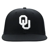 Casquette ajustée Top of the World Oklahoma Sooners Blackout pour homme