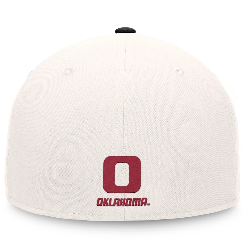 Casquette ajustable Top of the World pour homme avec logo Cardinal Oklahoma Sooners blanc