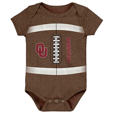 Body de football américain marron Oklahoma Sooners pour nouveau-né et bébé