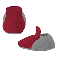 Ensemble bavoir et chaussons pour nouveau-né bébé Cramoisi/gris chiné Oklahoma Sooners Little Champ Bodysuit