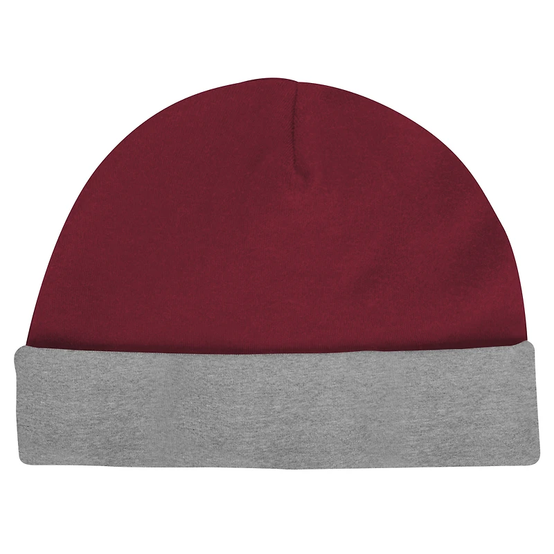 Newborn & Infant Oklahoma Sooners Dynamic Duo Bodysuit, Bib Cuffed Knit Hat Set