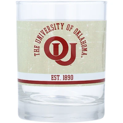 Verre à whisky rétro vintage Oklahoma Sooners de 414 ml (14 oz).