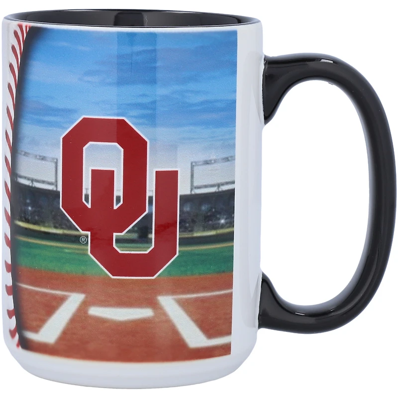 Oklahoma Sooners 15oz. Baseball Mug
