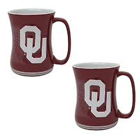 Oklahoma Sooners 16oz. Sculpted Barista Mug Two-Pack