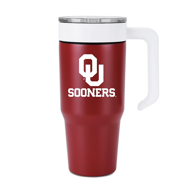 Gobelet en acier inoxydable avec logo des Sooners de l'Oklahoma (1 litre)