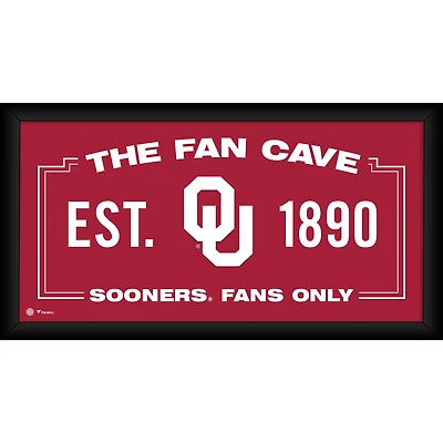 Collage encadré Oklahoma Sooners 10" x 20" pour fan cave