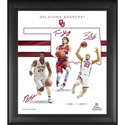Collage encadré 15" x 17" des fondations de la franchise de basket-ball des Oklahoma Sooners