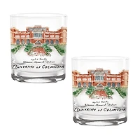 Oklahoma Sooners Laura Wilcox Watercolors 14oz Rocks Glass 2-Pack