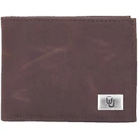 Portefeuille en cuir Oklahoma Sooners avec concho - Marron