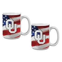 Ensemble de deux tasses Oklahoma Sooners de 44 cl (15 oz) style américain
